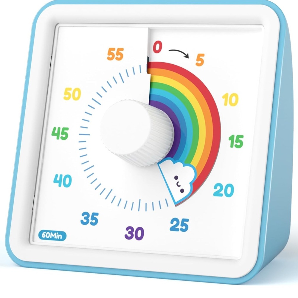 Colorful Kids Timer with Rainbow Design